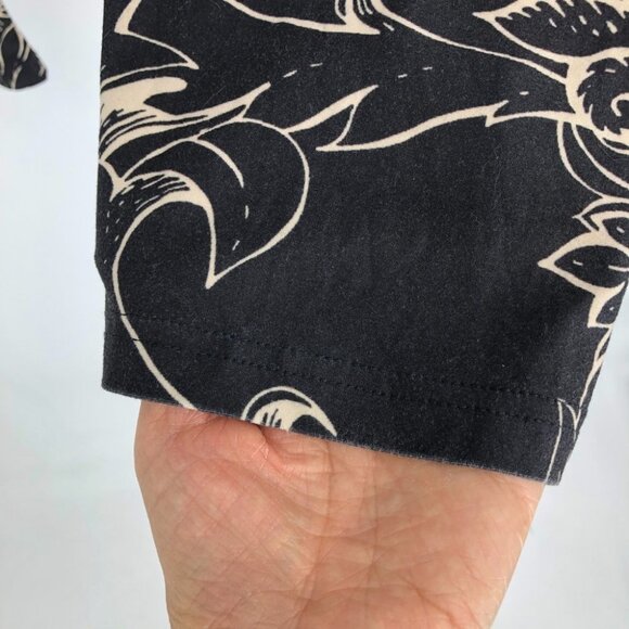 Relevate Designs Black & tan Baroque Abstract Pattern Leggings Stretchy size 1x - Picture 10 of 13